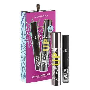 SEPHORA COLLECTION - DUO NA OČI A OBOČÍ - Řasenka Size Up a texturizační fixační vosk na obočí obraz