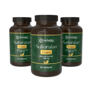 Zvýhodněný set: 3× Sulforafan EXTRA – extrakt z brokolice 500 mg, 60 kapslí – Herbatica obraz