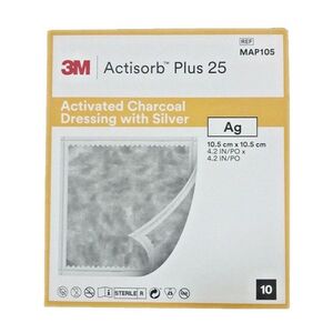 3M Actisorb plus 25 krytí 10, 5 x 10, 5 cm 10 kusů obraz