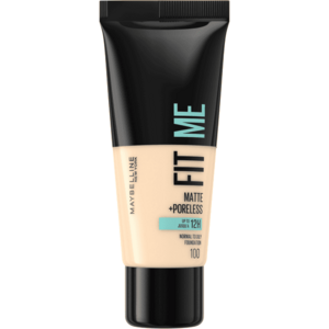 Maybelline Fit me Matte + Poreless odstín 100 Warm Ivory make-up 30 ml obraz