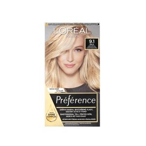 Loréal Paris Preference Barva na vlasy 9.1 velmi světlá popelavá blond obraz