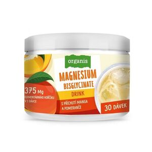 Organis Magnesium Drink s příchutí manga a pomeranče 102 g obraz