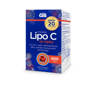 GS Vitamin Lipo C 500 mg se šípky 90+20 kapslí obraz