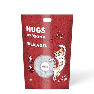 Akinu HUGS by Akinu Silika gel bílý stelivo pro kočky 16 l obraz