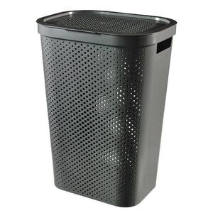 Curver Koš na prádlo Infinity Dots 60L grafitový obraz