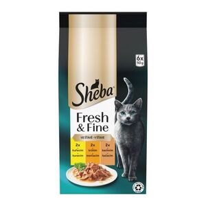 Sheba Fresh&Fine mix kuře/krůta/kachna kapsička 6x50 g obraz