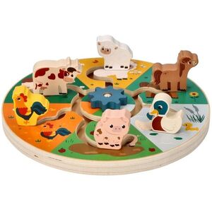 Adam Toys Naučná dřevěná přesouvačka, Farma obraz