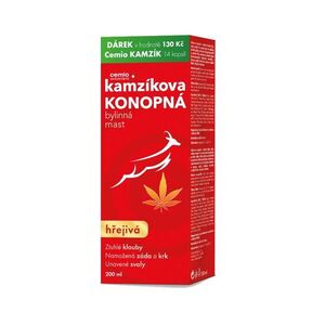 Cemio Kamzíkova konopná mast hřejivá 200 ml + 14 kapslí Cemio Kamzík obraz