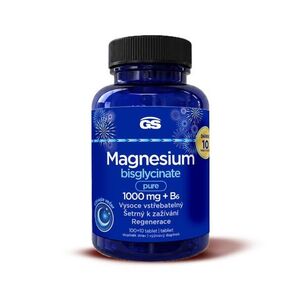 GS Magnesium bisglycinate pure 1000 mg + B6 100+10 tablet obraz