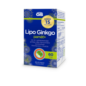GS Lipo Ginkgo paměť+ 60 mg 90+15 kapslí obraz