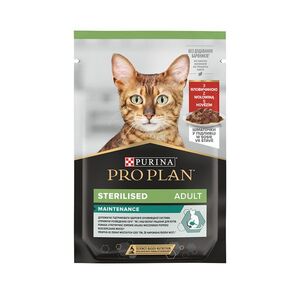 Purina PRO PLAN Sterilised Maintenance hovězí ve šťávě kapsička pro kočky 85 g obraz
