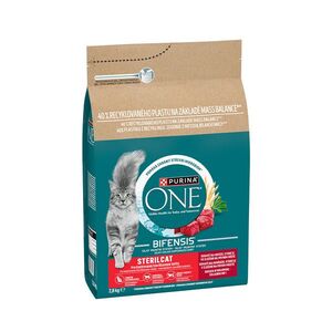 Purina ONE Bifensis Sterilised hovězí granule pro kočky 2, 8 kg obraz