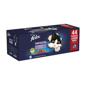 Purina Felix Fantastic hovězí, kuře, losos, tuňák v želé kapsičky pro kočky 44x85 g obraz