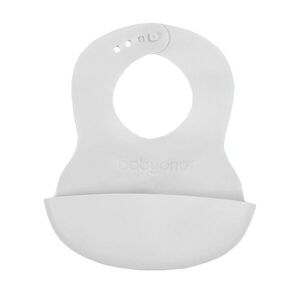 Babyono Bryndák měkký plastový s kapsou bez BPA grey 6m+ obraz