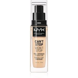 NYX Professional Makeup Can't Stop Won't Stop Full Coverage Foundation vysoce krycí make-up odstín 06 Vanilla 30 ml obraz