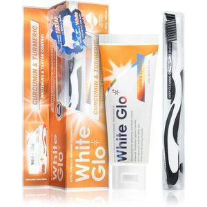 White Glo Whitening & Tartar Control bělicí pasta s kartáčkem Curcumin and Turmeric 150 g obraz