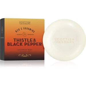 Scottish Fine Soaps Thistle & Black Pepper tuhý šampon pro muže 100 g obraz