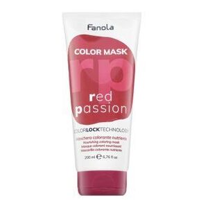 Fanola Color Mask vyživující maska s barevnými pigmenty pro oživení barvy Red Passion 200 ml obraz