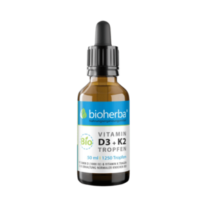 Vitamín D3 + K2 kapky BIO - 50 ml - Bioherba obraz
