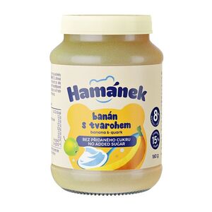 HAMÁNEK Banán s tvarohem 8m+ 180 g obraz