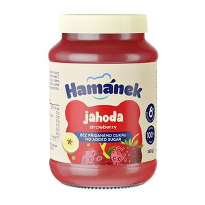 HAMÁNEK Jahoda 100% ovoce 6m+ 180 g obraz