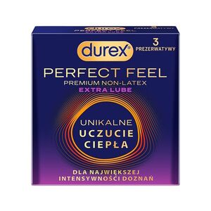 DUREX Perfect feel extra lubricated 3 kusy obraz