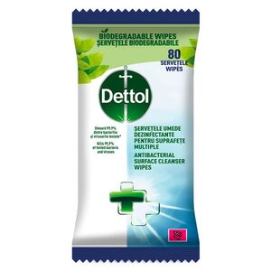 DETTOL Antibakteriální ubrousky na povrchy 80 kusů obraz