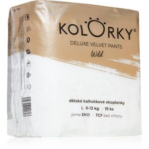 Kolorky Deluxe Velvet Pants Wild jednorázové plenkové kalhotky velikost L 8-13 Kg 19 ks obraz