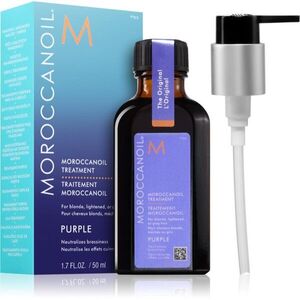Moroccanoil Treatment Purple vyživující olej pro blond a šedivé vlasy 50 ml obraz