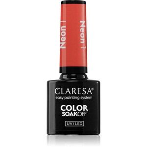 Claresa SoakOff UV/LED Color Neon gelový lak na nehty odstín 1 5 g obraz