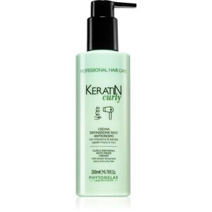Phytorelax Laboratories Keratin Curly krém na kudrnaté vlasy proti krepatění 200 ml obraz