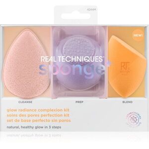 Real Techniques Sponge+ Glow Radiance sada aplikátorů pro perfektní vzhled obraz