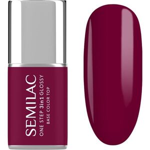 Semilac One Step 3in1 Glossy gelový lak na nehty odstín 775 Plum Wine 7 ml obraz