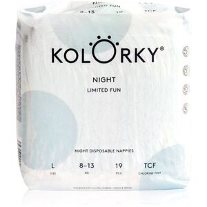 Kolorky Night Limited Fun jednorázové pleny na noc velikost L 8-13 kg 19 ks obraz