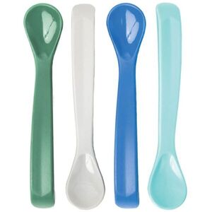 Tiny Twinkle Silicone Baby Spoons lžička Boy 4 ks obraz