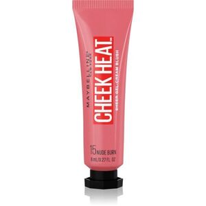 MAYBELLINE NEW YORK Face Studio Cheek Heat krémová tvářenka odstín 15 Nude Burn 10 ml obraz