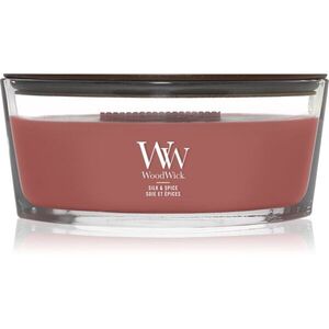 Woodwick Silk & Spice vonná svíčka s dřevěným knotem 453.6 g obraz