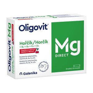 Oligovit Mg DIRECT Hořčík + B1 + B6 + K2 + D3 20 sáčků obraz