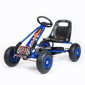 Baby Mix Dětská šlapací motokára Go-kart Razor modrá obraz