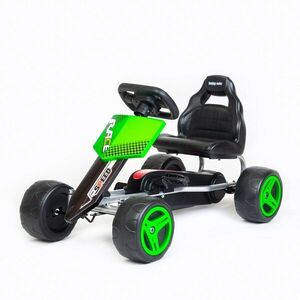 Baby Mix Dětská šlapací motokára Go-kart Speedy zelená obraz