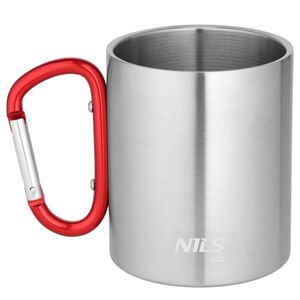 Nils Kempingový hrnek NC17110 s karabinou 300ml červený obraz