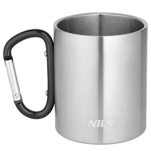 Nils Kempingový hrnek NC17110 s karabinou 300ml černý obraz