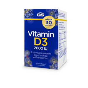 GS Vitamin D3 2000 IU 90+30 kapslí obraz