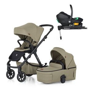 Petite&Mars Kočárek kombinovaný ICON 2v1 Mossy Green LITE RWS + autosedačka, základna obraz