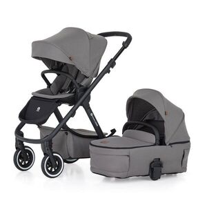 Petite&Mars Kočárek kombinovaný ICON 2v1 Dove Grey XXL AIR + autosedačka, základna obraz