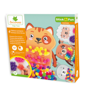 Sycomore Stick & Fun - zdobení bambulkami - domácí zvířátka obraz