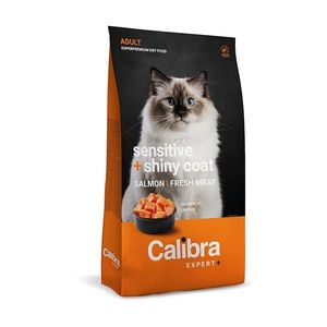 CALIBRA Cat expert+ adult sensitive & shiny coat granule 400 g obraz