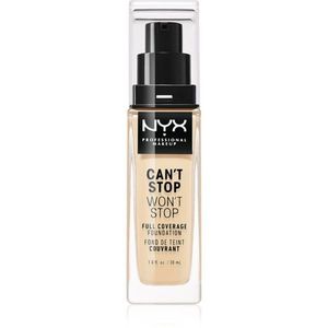 NYX Professional Makeup Can't Stop Won't Stop Full Coverage Foundation vysoce krycí make-up odstín 6.3 Warm Vanilla 30 ml obraz